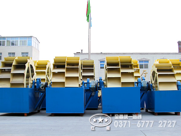 不同類型的洗砂機特點、型號和技術參數