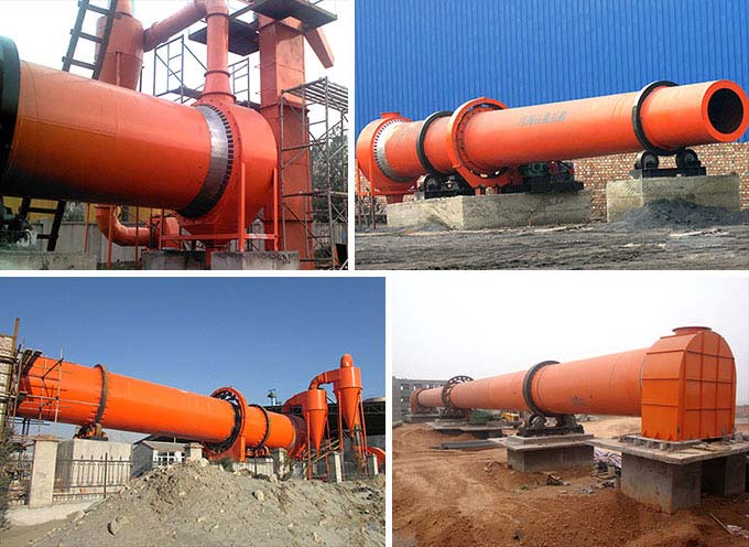 烘干機投產現(xiàn)場