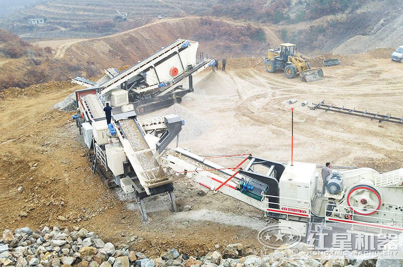 移動履帶一體式石子破碎機類別、價格及現(xiàn)場圖片