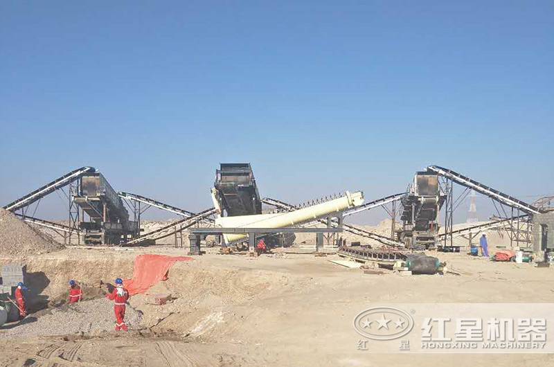 阿曼青石移動配置生產現場